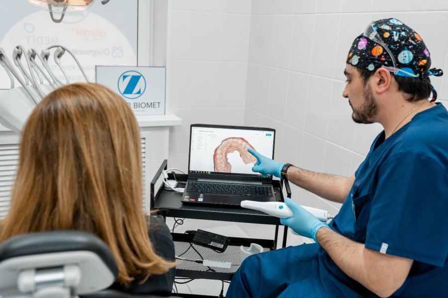 цифровое сканирование зубов в клинике ТоталСтом